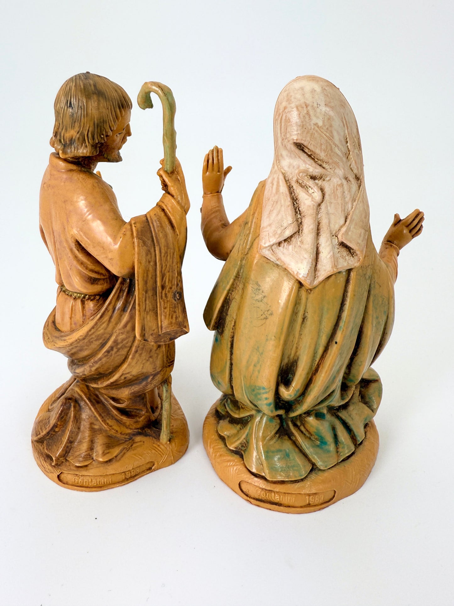 Vintage 1983 Fontanini Mary & Joseph Nativity Figures – Depose Italy Set of 2