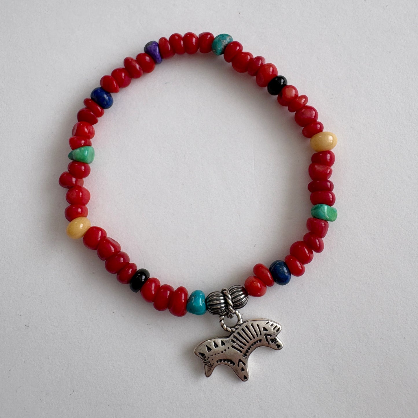 Carolyn Pollack for Relios Southwest Style Beaded Stretch Bracelet
