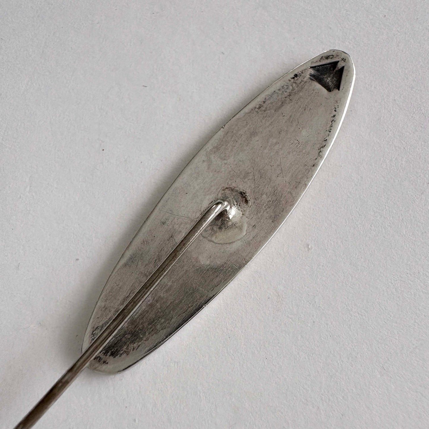 Vintage Hopi Sterling Silver Overlay Stick Pin / Hat Pin