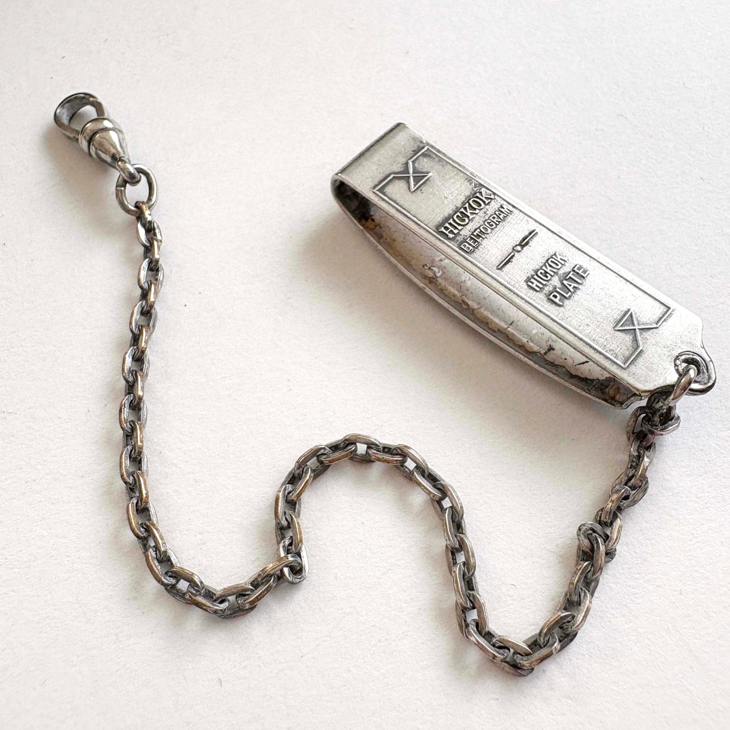 Vintage Hickok Beltogram Art Deco Belt Loop Watch Chain – Monogram M