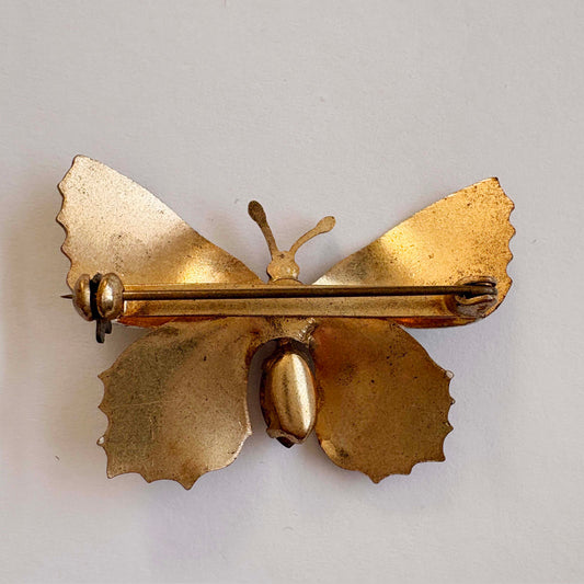 Vintage butterfly brooch, 1970s