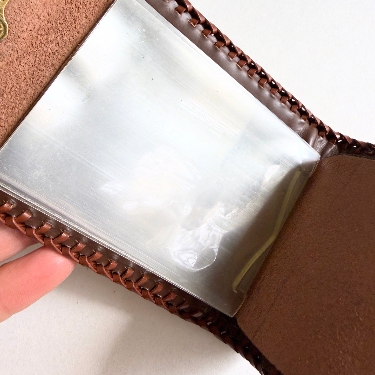 The "Angler" Hand-Tooled Leather Whip-Stitch Wallet