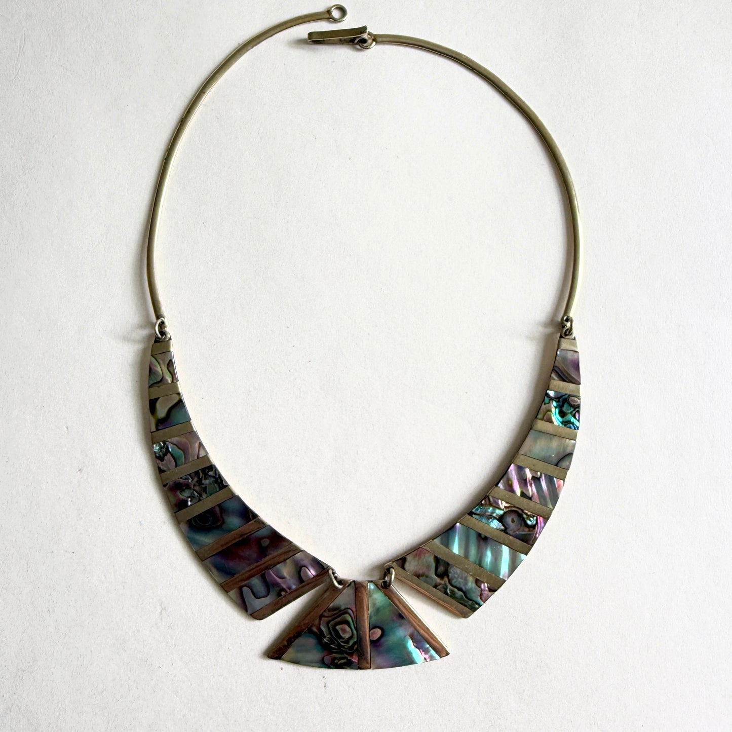 The "Prismatic" Abalone Segmented Collar