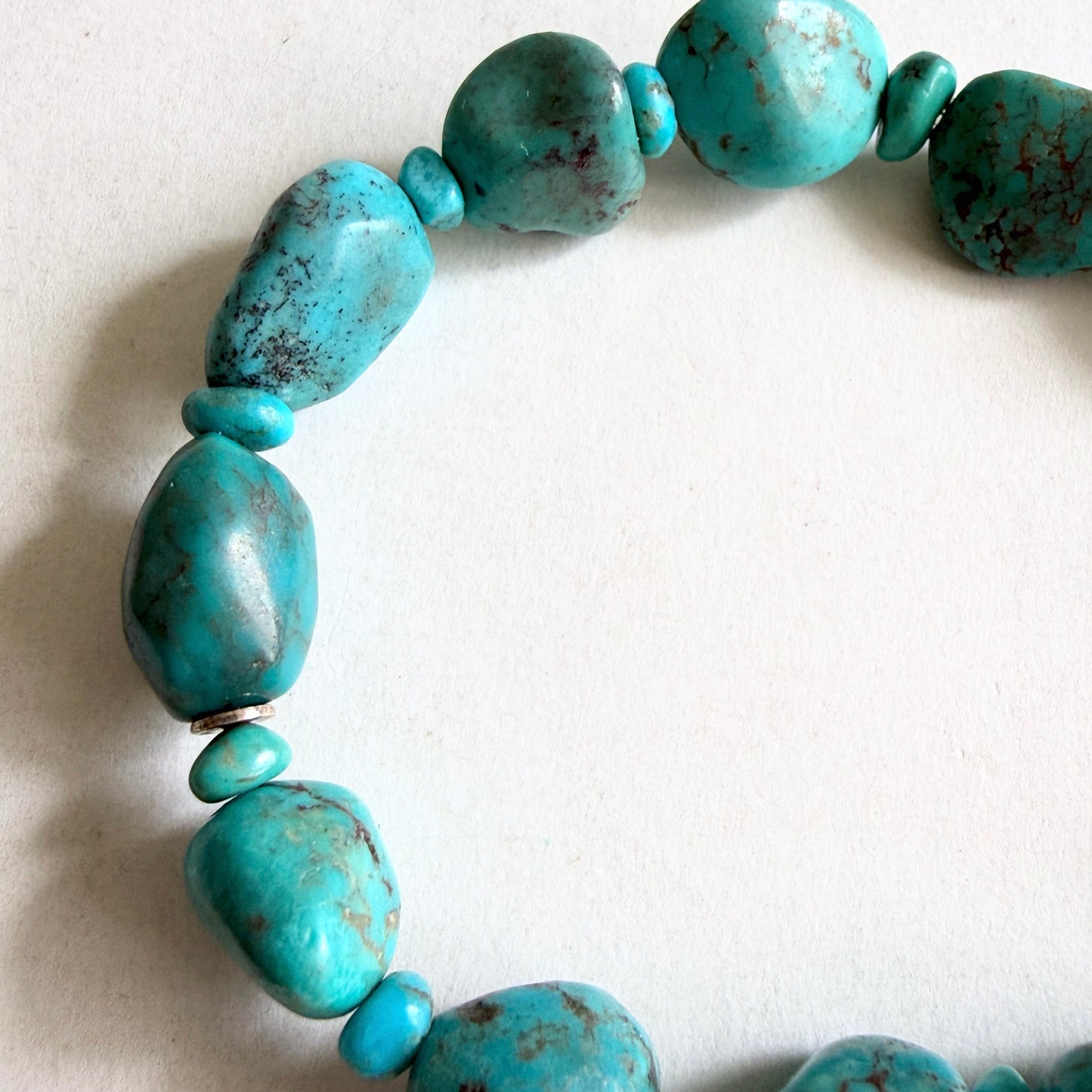 The "Azure Nugget" DTR Jay King Turquoise Stretch Bracelet