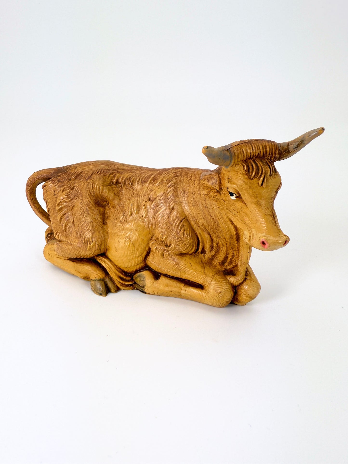 Vintage Fontanini Italy Ox – 1980s - Nativity FIgure