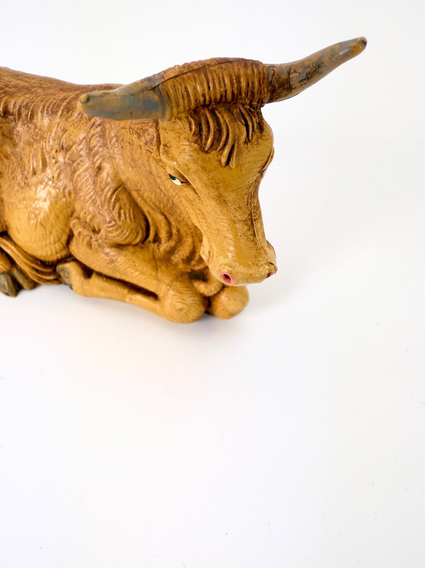 Vintage Fontanini Italy Ox – 1980s - Nativity FIgure