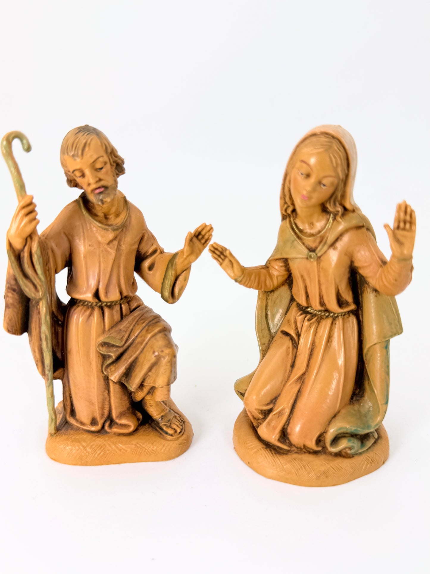 Vintage 1983 Fontanini Mary & Joseph Nativity Figures – Depose Italy Set of 2