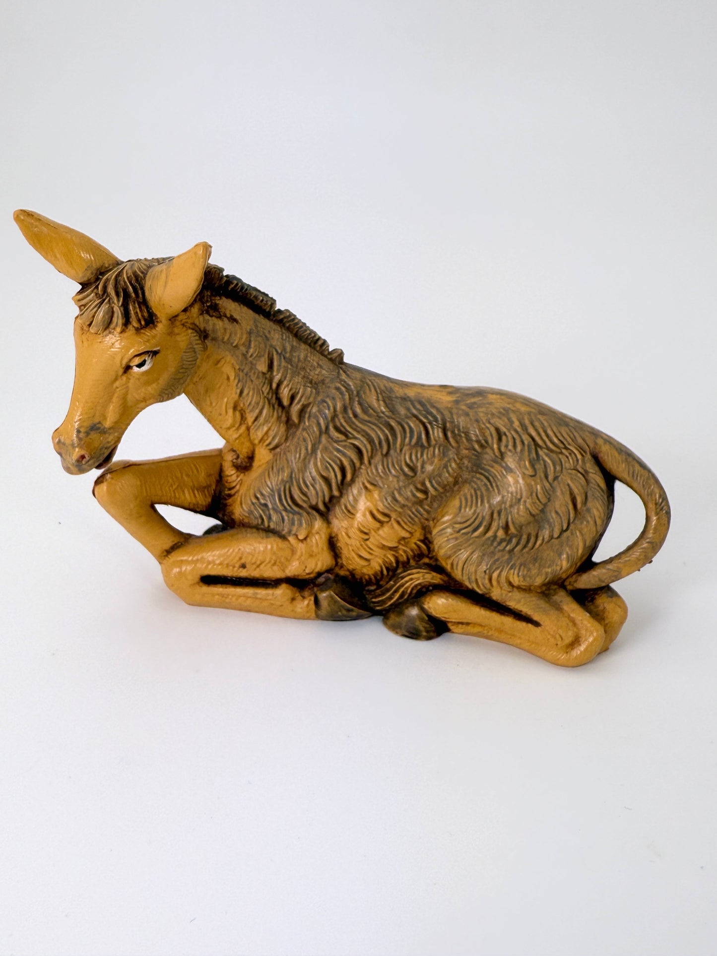 Vintage Fontanini Donkey • Depose Italy 1983 • Nativity Figure