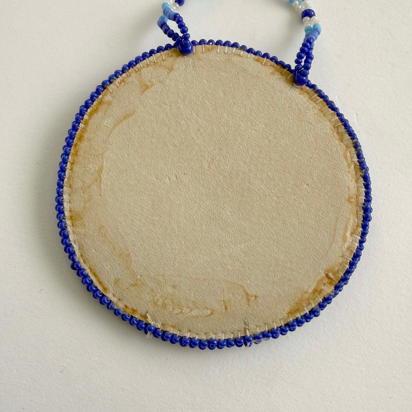 Vintage Seed Bead Medallion Necklace