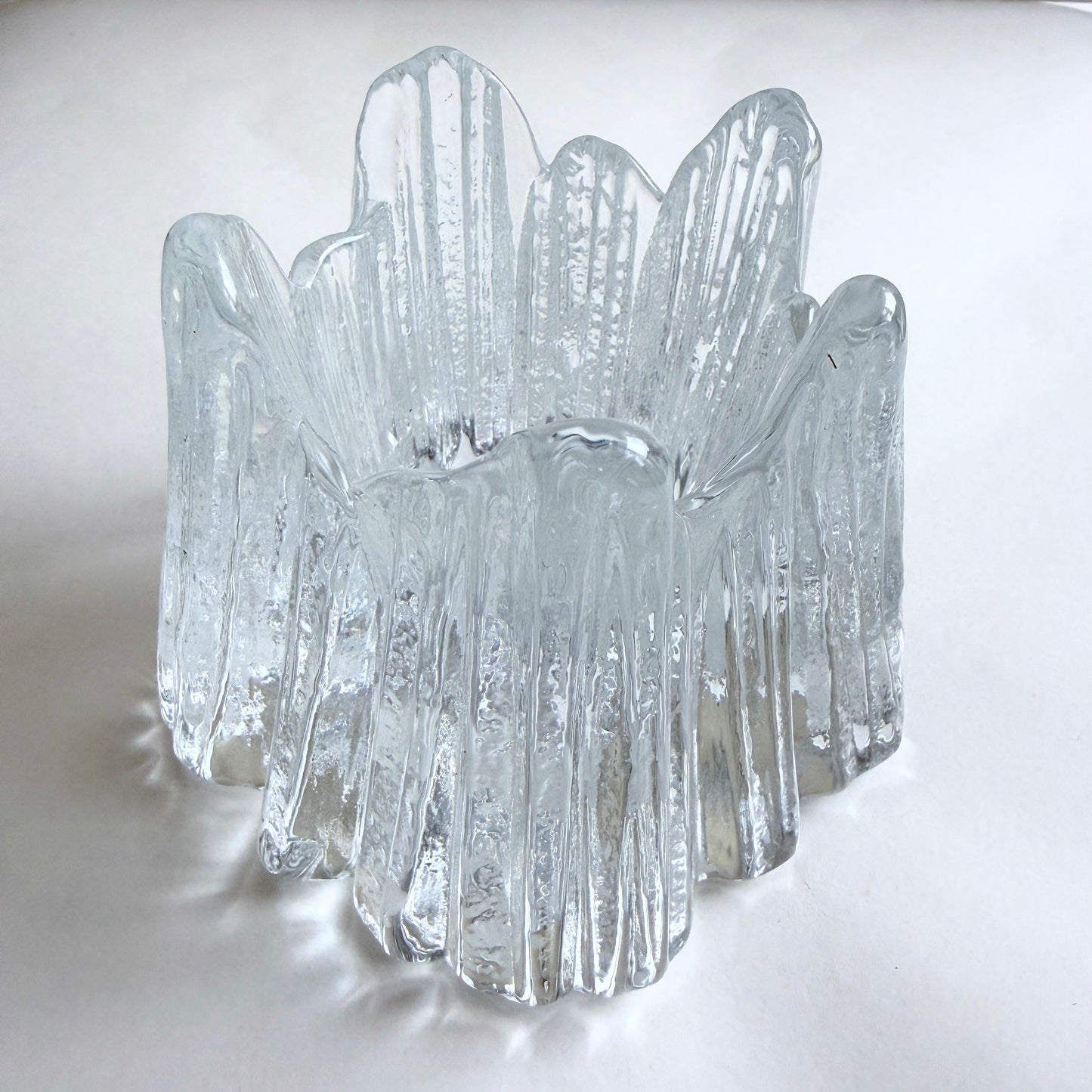 Nybro of Sweden Crystal Votive by Rune Strand