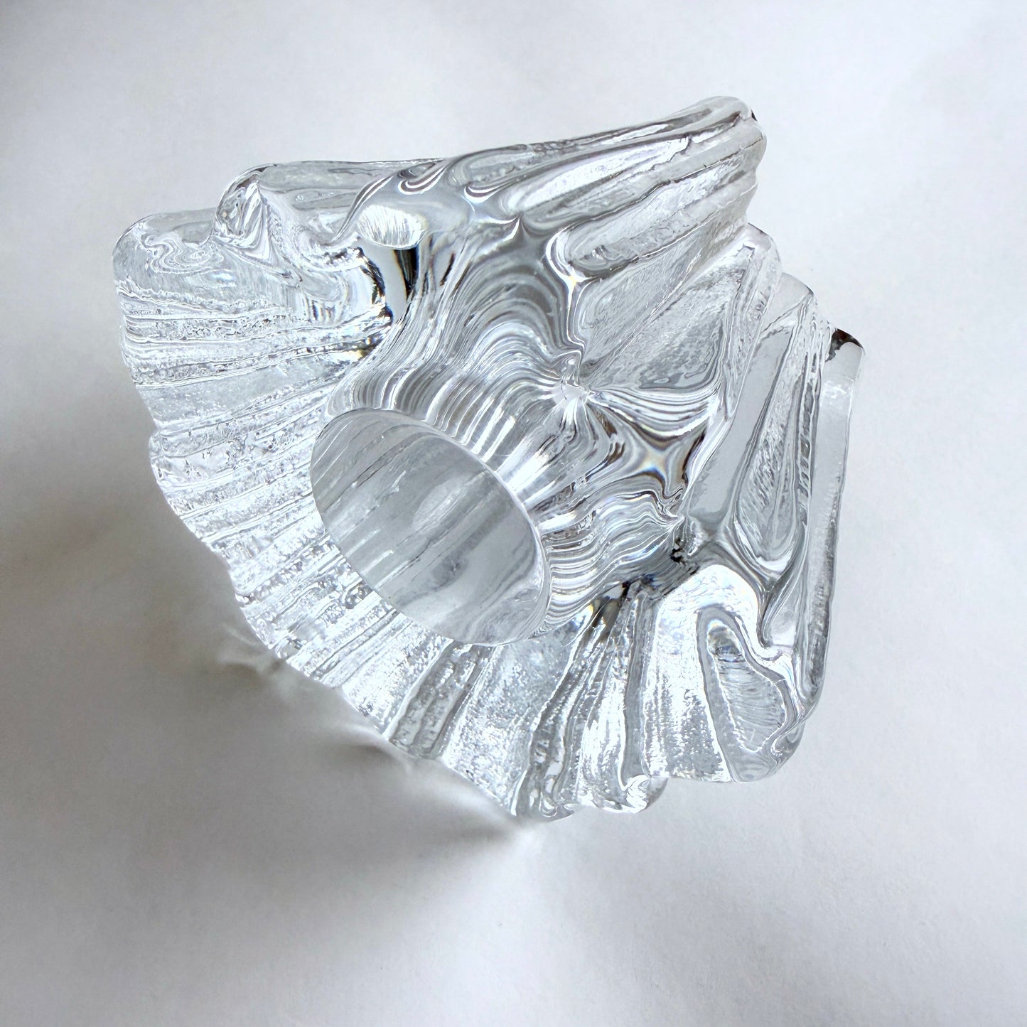 Nybro of Sweden Crystal Votive by Rune Strand