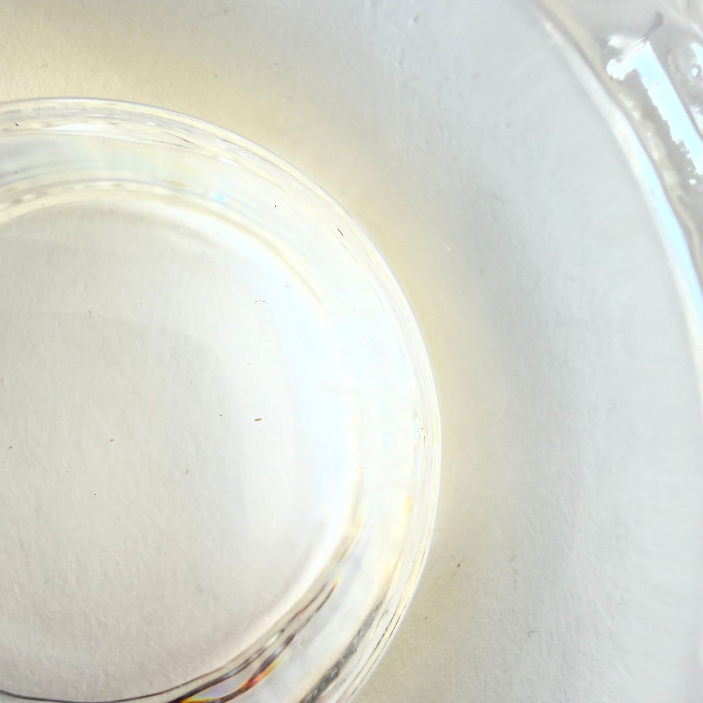 Orrefors Discus crystal votive candle holder designed by Lars Hellsten