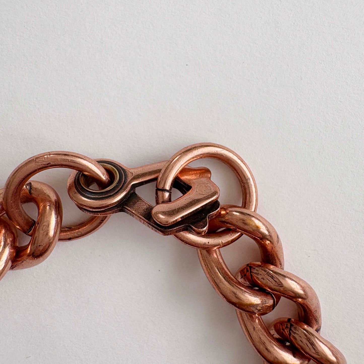 Vintage Copper Chain Link Bracelet
