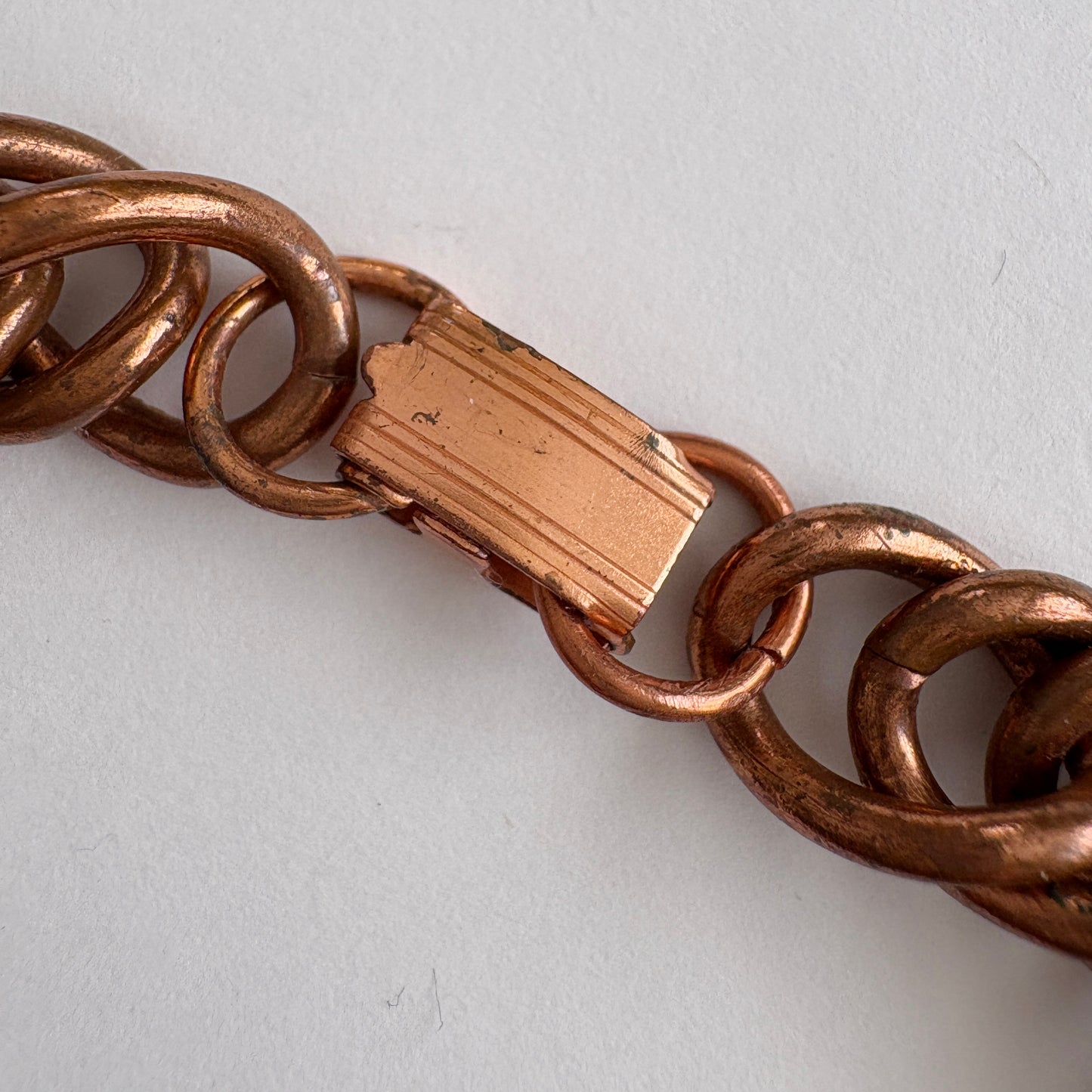 Vintage Solid Copper Chain Link Bracelet