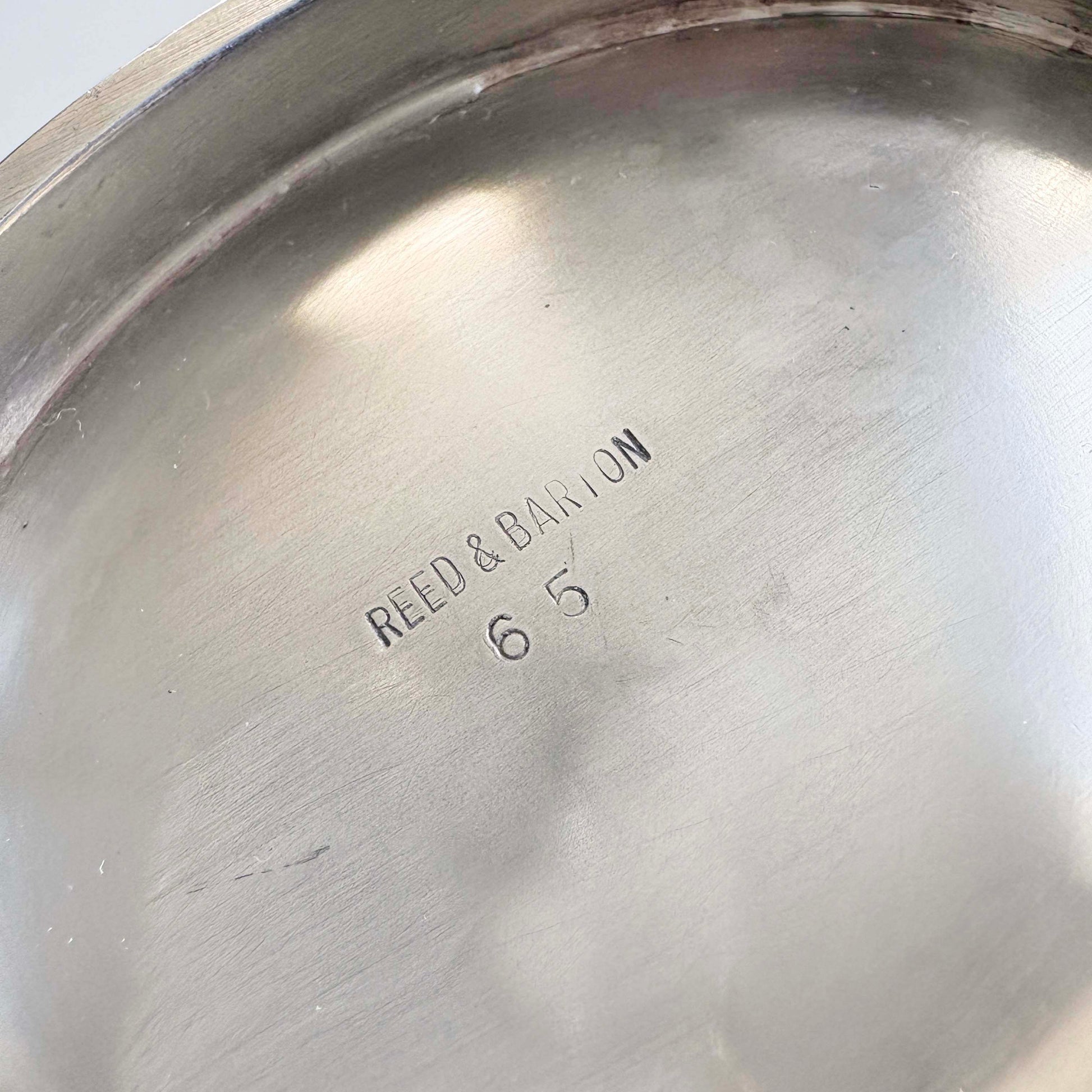 silver bowl 'Reed & Barton' engraved on the bottom.