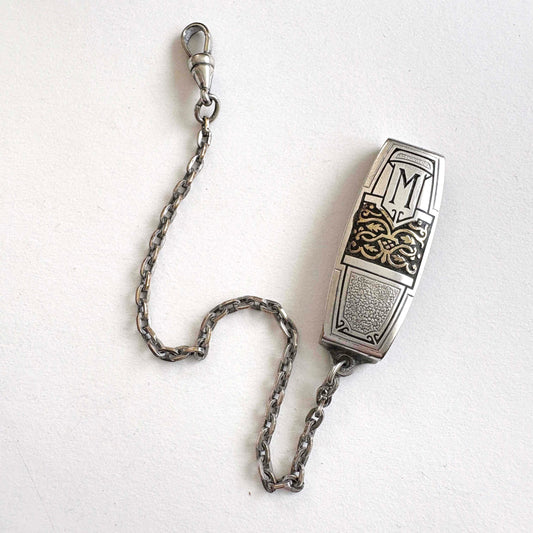 Vintage Hickok Beltogram Art Deco Belt Loop Watch Chain – Monogram M