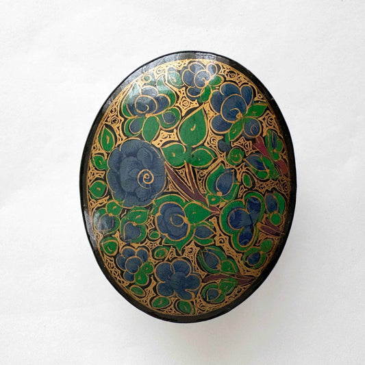 oval shaped trinket box