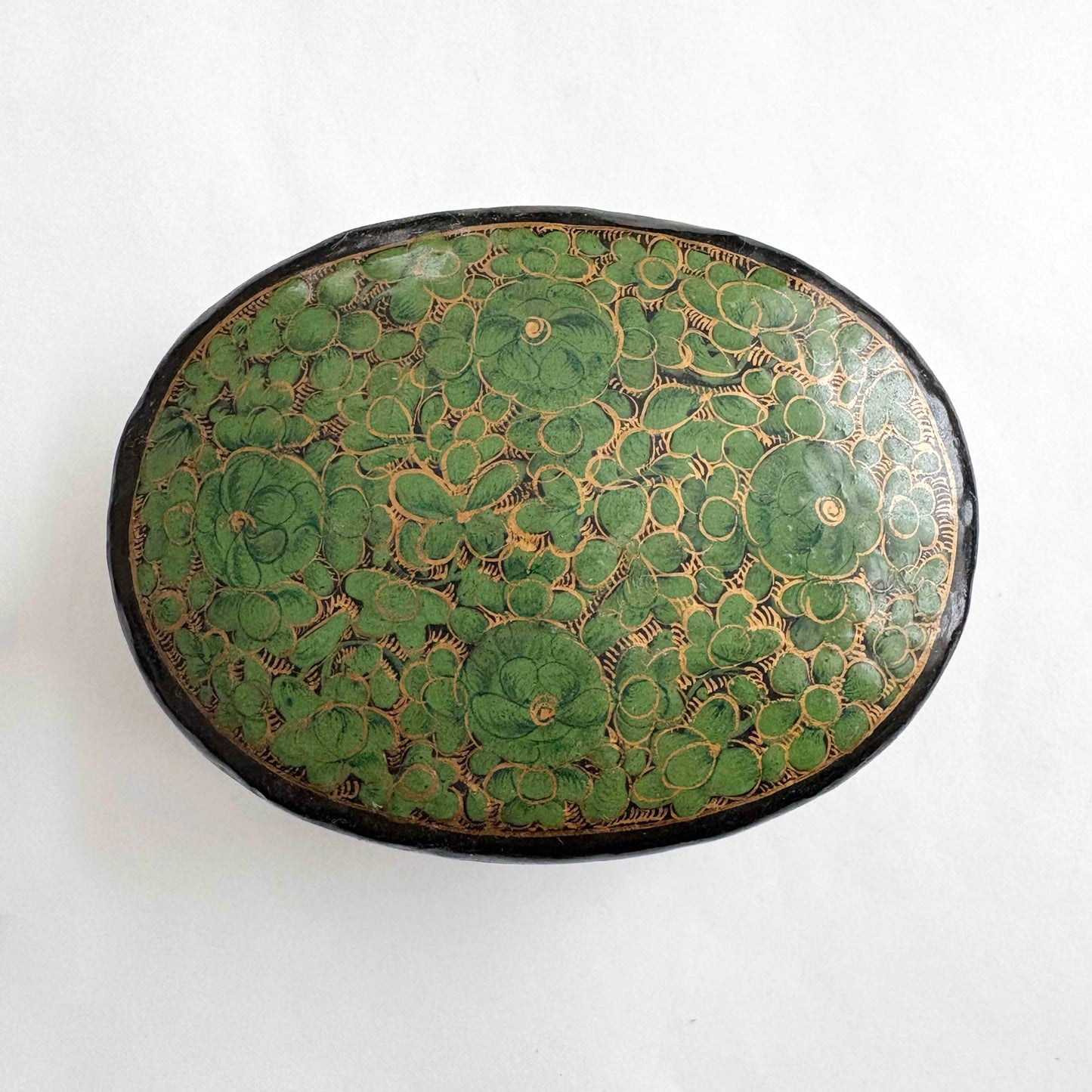oval shaped trinket box