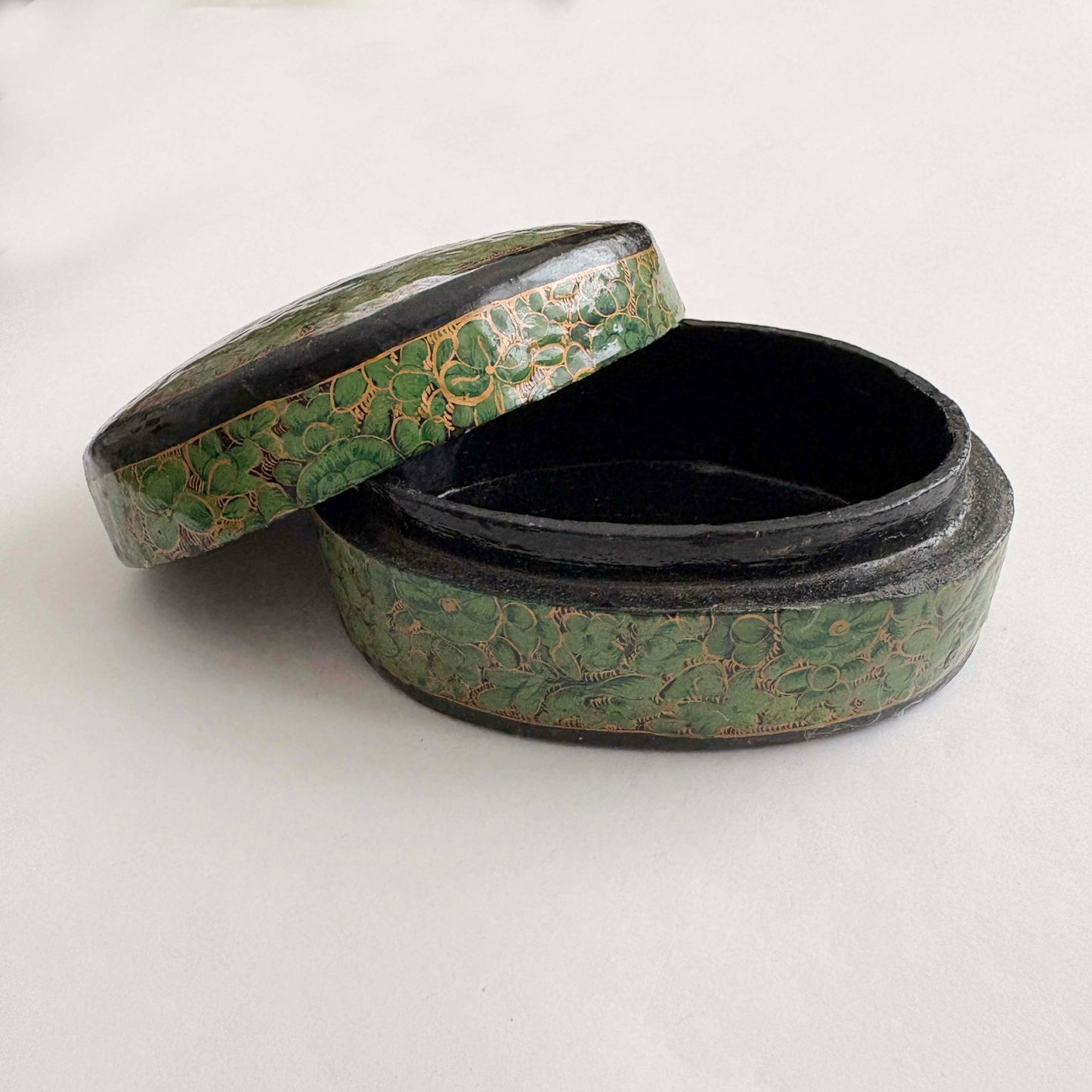 oval shaped trinket box