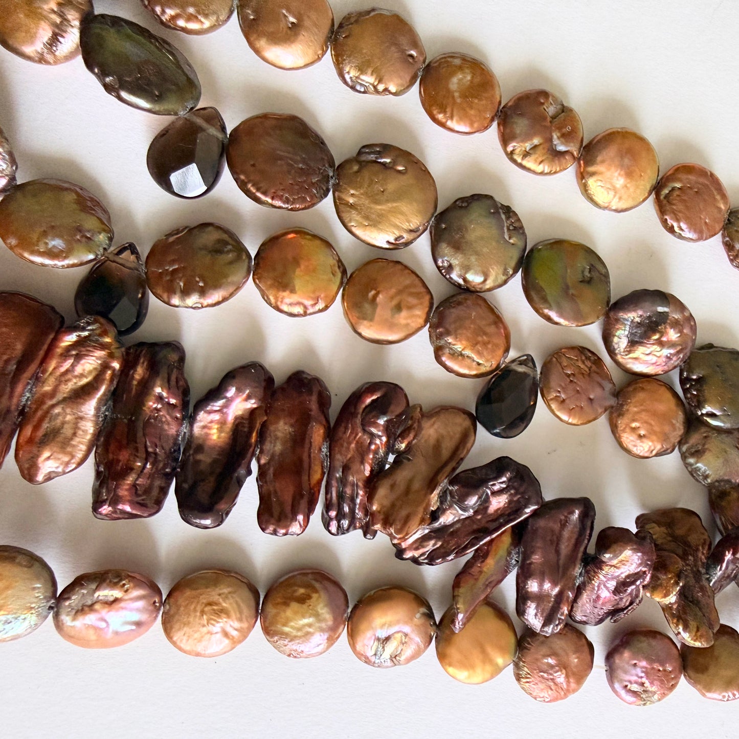The "Copper Tide" Baroque Pearl Choker