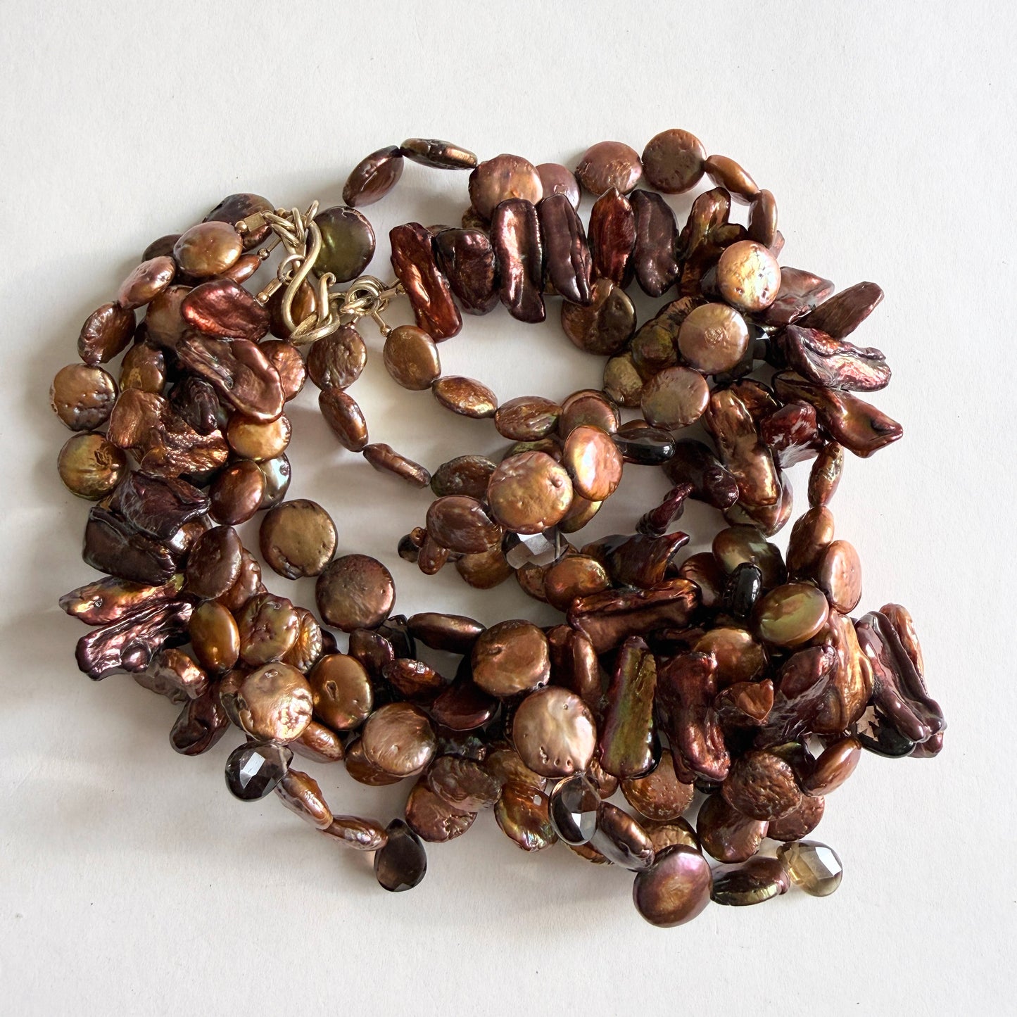 The "Copper Tide" Baroque Pearl Choker