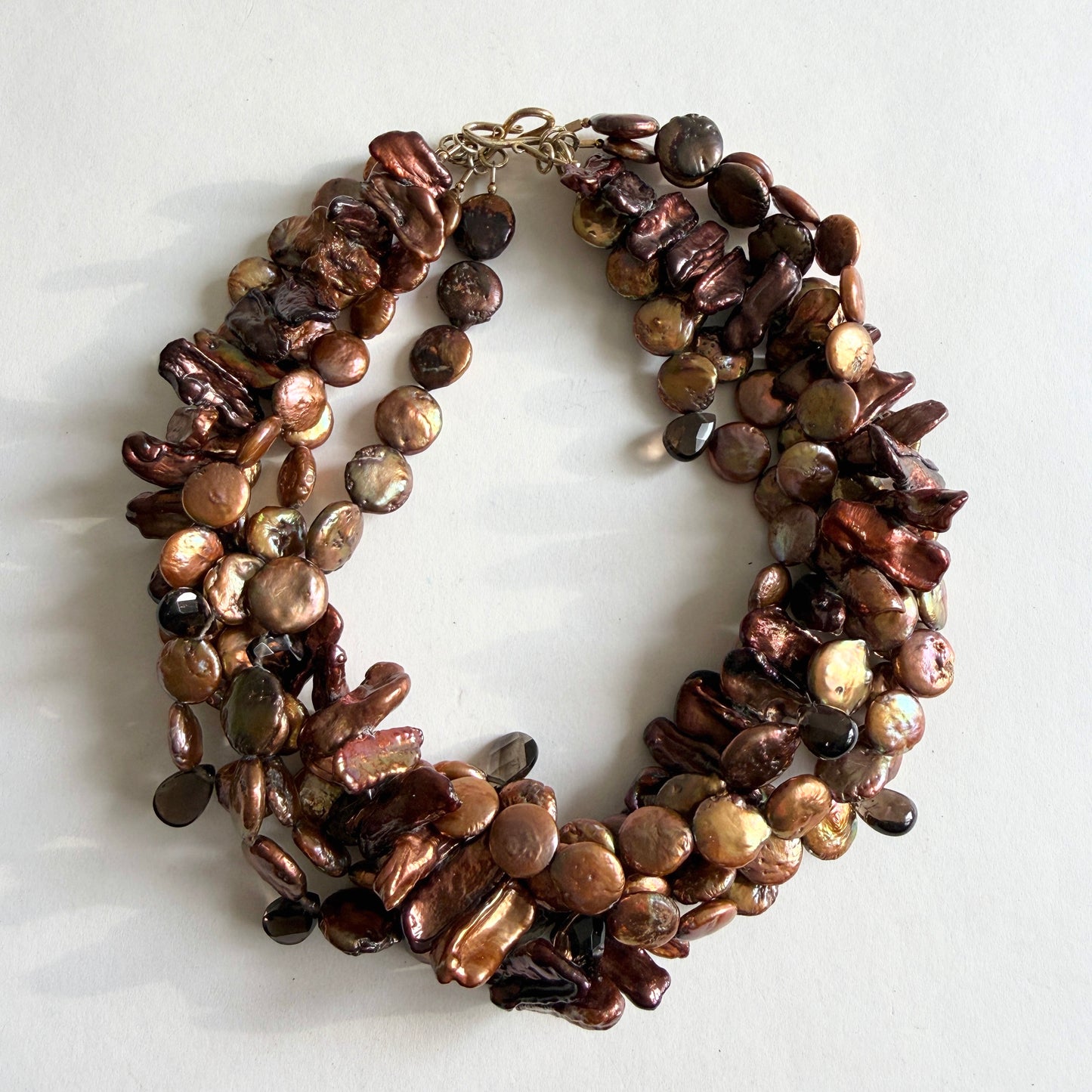 The "Copper Tide" Baroque Pearl Choker