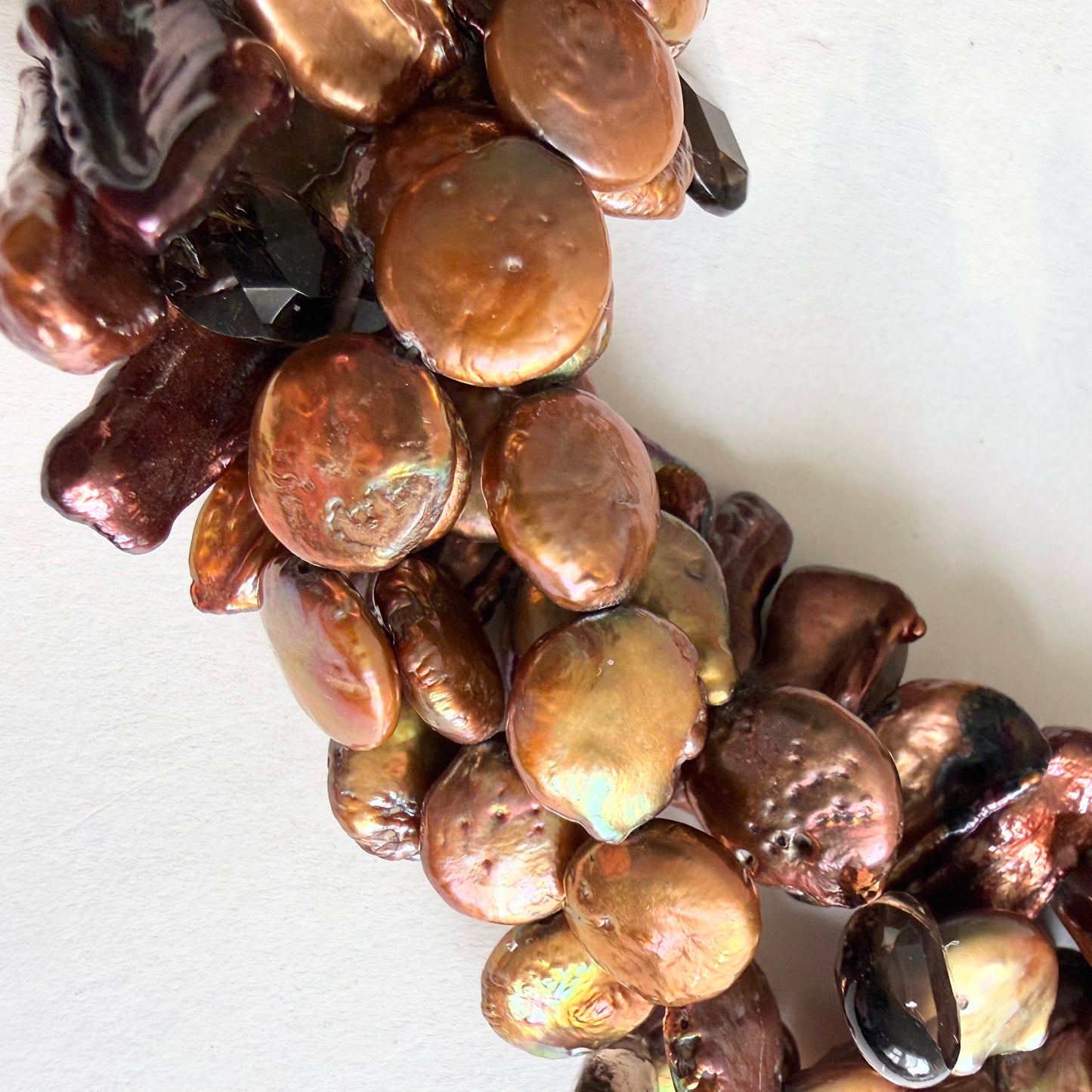 The "Copper Tide" Baroque Pearl Choker